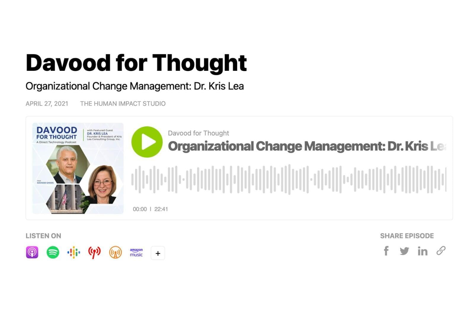 Podcast: Organizational Change Management